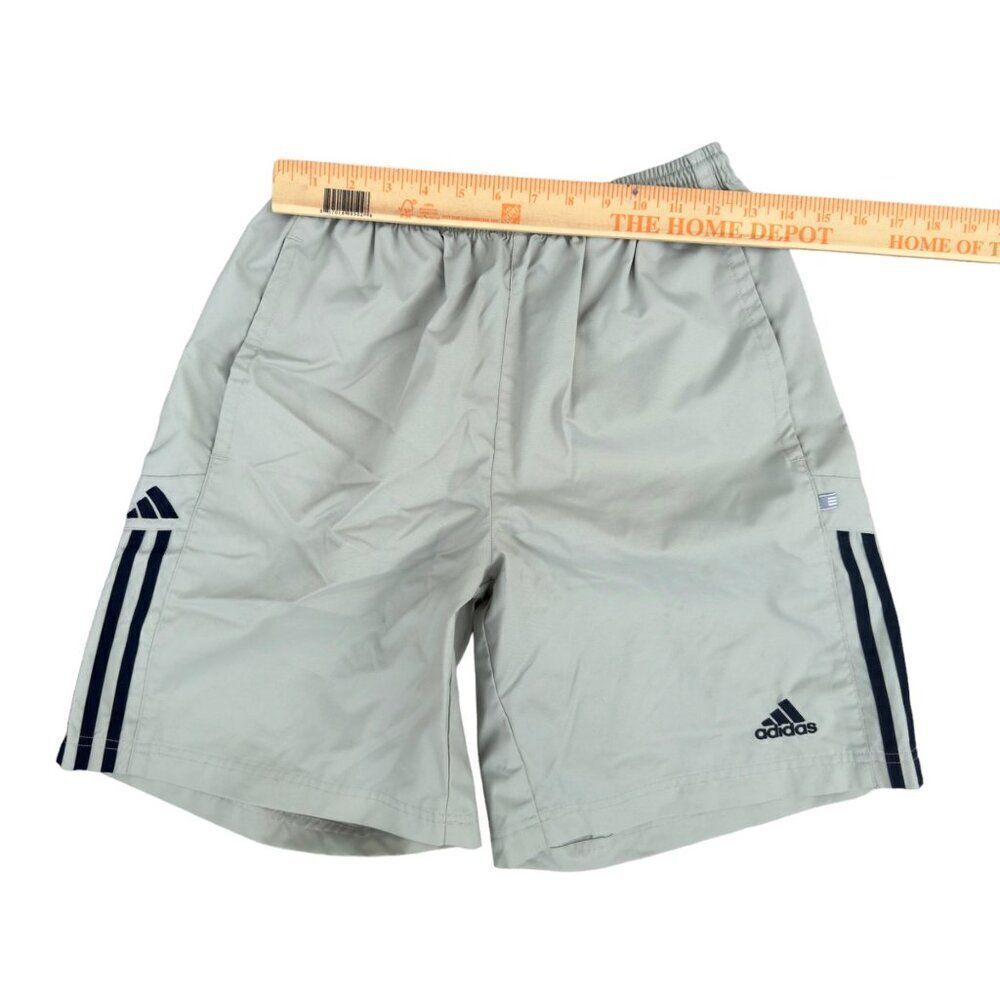 Adidas Vintage‎ 2002 Y2K Workout Shorts Beige / Black Youth XL (18-20 Years Old) - Picture 4 of 6